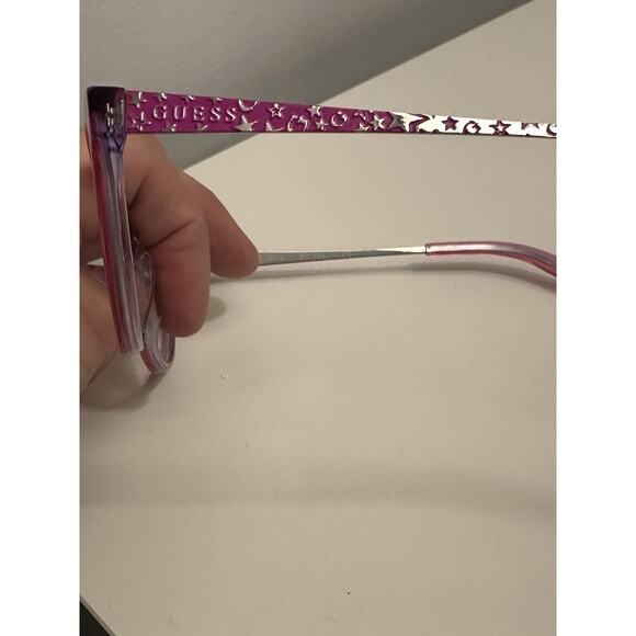 GUESS GU9185 081 Crystal Pink Kids Optical Eyeglasses 49-15-130 FRAMES ONLY - Picture 7 of 9